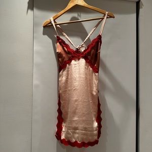 Free people on the rise mini slip dress